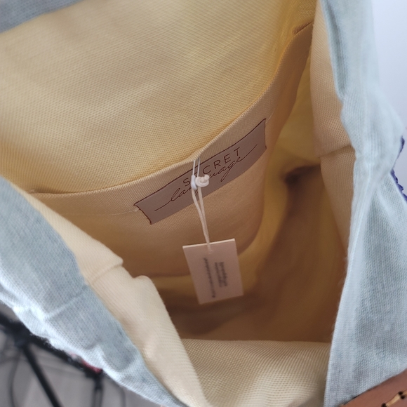 Secret language NWT boho fringe small tote bag purse size 13"×14.5" - Picture 4 of 6